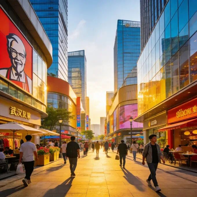 江岸江汉商业区